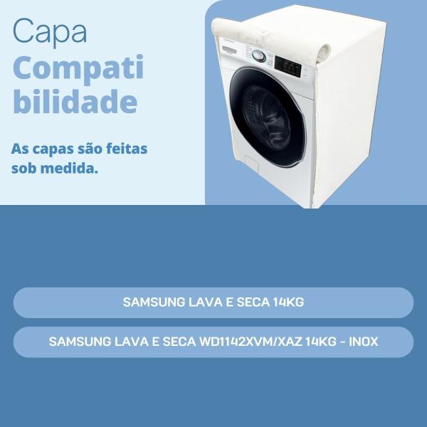 Imagem de Capa para lava e seca samsung 14kg wd1142 impermeável