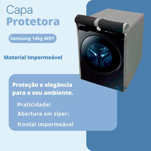 Imagem de Capa para lava e seca samsung 14kg wd14t impermeável