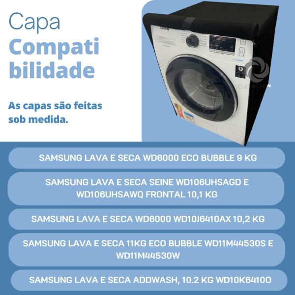 Imagem de Capa para lava e seca samsung 9kg impermeável