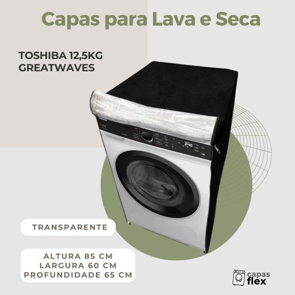 Imagem de Capa para lava e seca toshiba 11kg greatwaves transparente flex