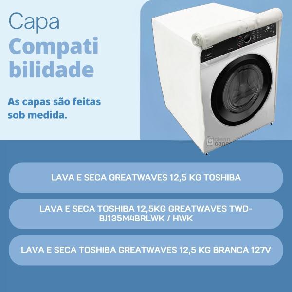 Imagem de Capa para lava e seca toshiba 12,5kg greatwaves impermeável