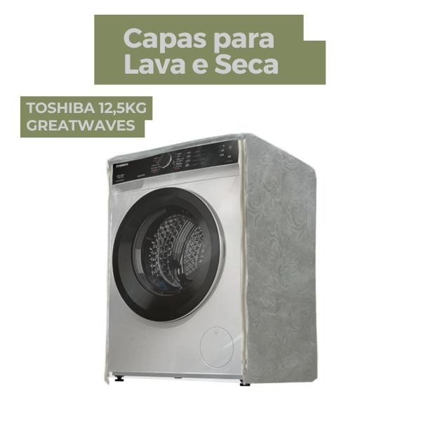 Imagem de Capa para lava e seca toshiba 12,5kg greatwaves transparente flex