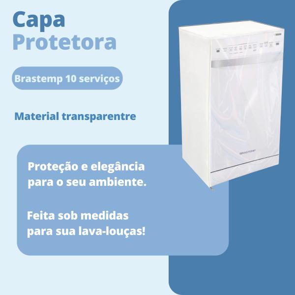 Imagem de Capa para lava louças brastemp 10 serviços transparente