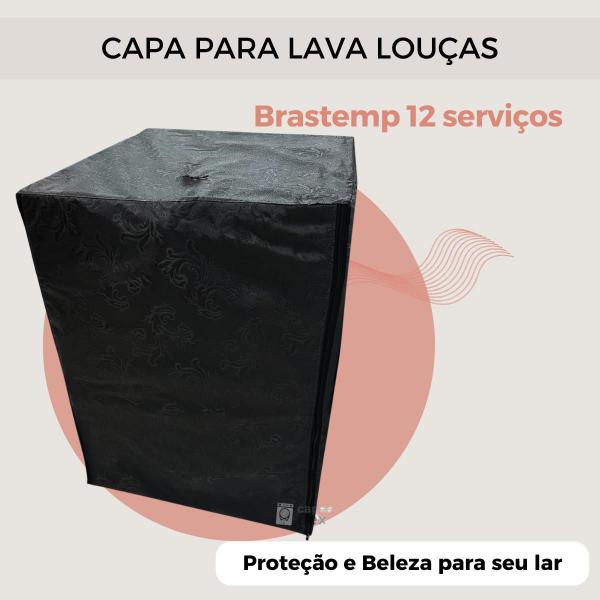 Imagem de Capa para lava louças brastemp 12  serviços impermeável flex