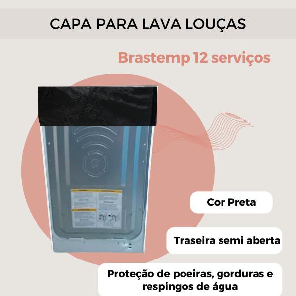 Imagem de Capa para lava louças brastemp 12  serviços transparente flex