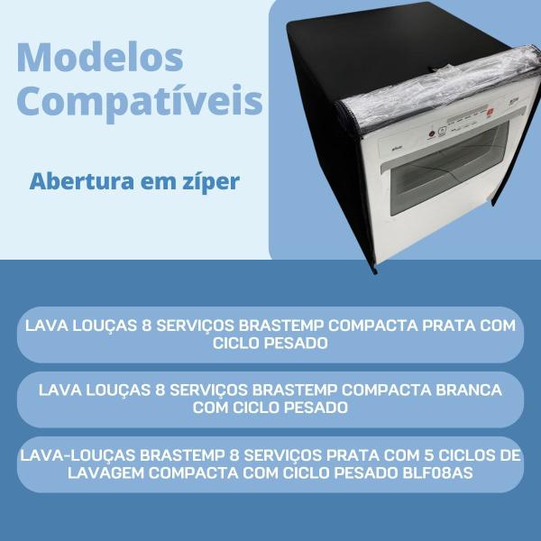 Imagem de Capa para lava louças brastemp 8 serviços transparente