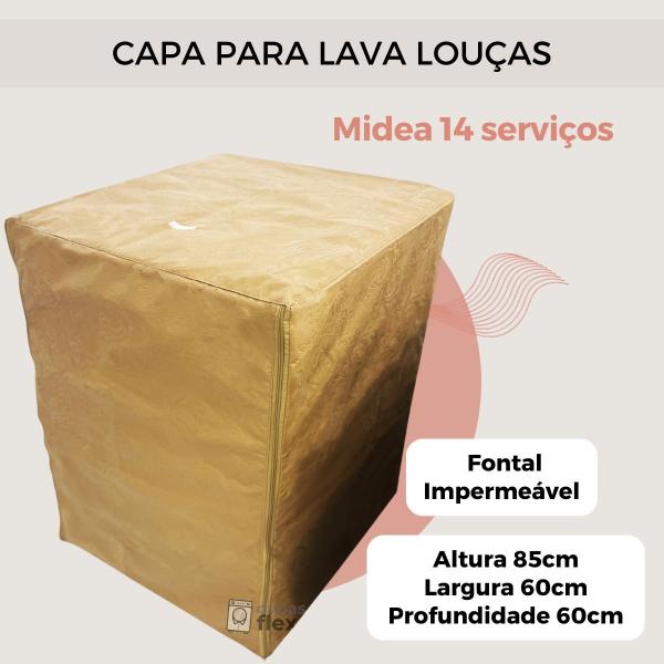 Imagem de Capa para lava louças midea 14 serviços impermeável flex