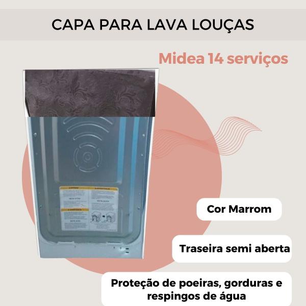 Imagem de Capa para lava louças midea 14 serviços impermeável flex