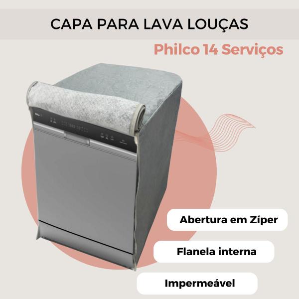 Imagem de Capa para lava louças philco 14 serviços impermeável flex