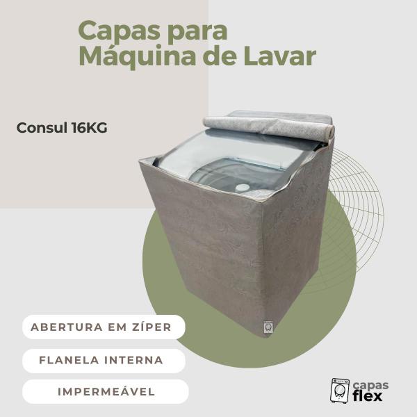 Imagem de Capa para lavadora consul 16kg impermeável flex