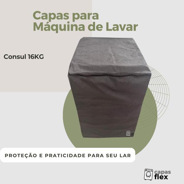 Imagem de Capa para lavadora consul 16kg impermeável flex