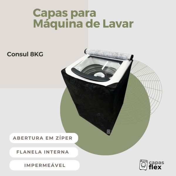 Imagem de Capa para lavadora consul 8kg impermeável flex