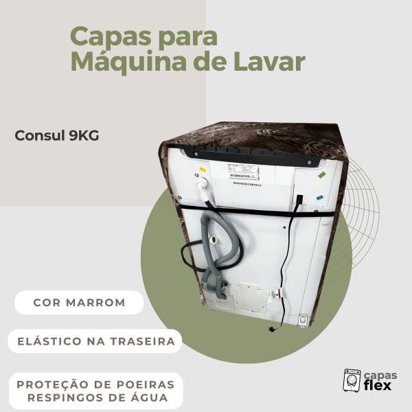 Imagem de Capa para lavadora consul 9kg impermeável flex