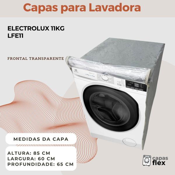 Imagem de Capa para lavadora electrolux 11kg lfe11 transparente flex