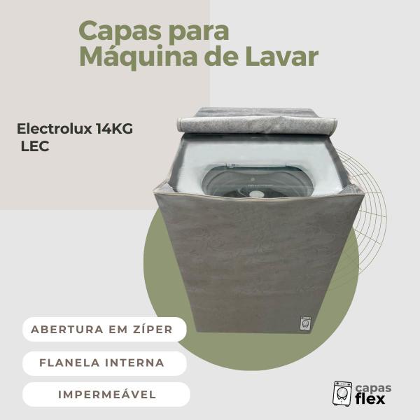 Imagem de Capa para lavadora electrolux 14kg led impermeável flex