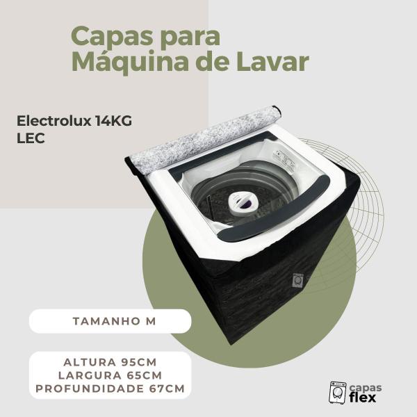 Imagem de Capa para lavadora electrolux 14kg led impermeável flex