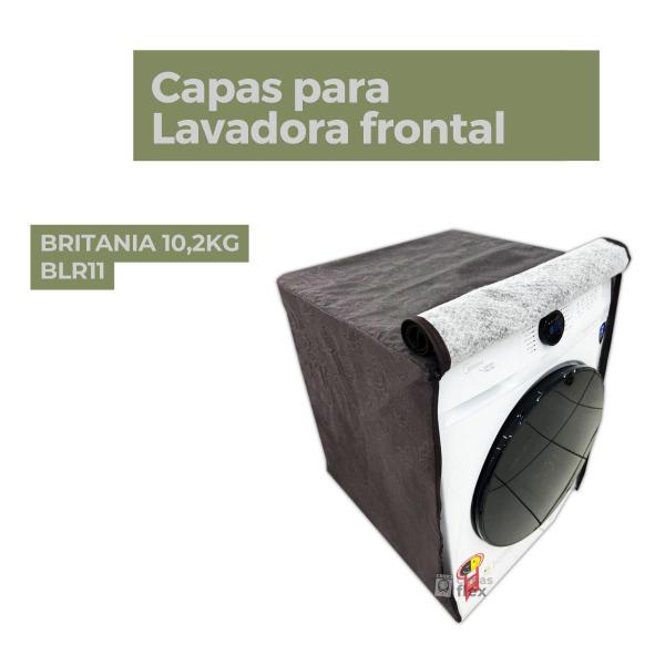 Imagem de Capa para lavadora frontal britânia 10,2kg blr11 impermeável flex