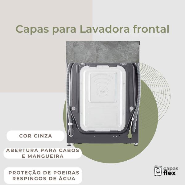 Imagem de Capa para lavadora frontal britânia 10,2kg blr11 transparente flex