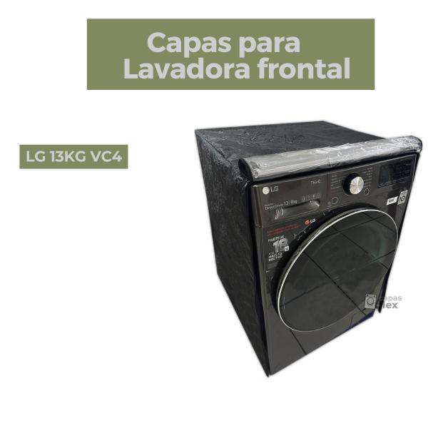 Imagem de Capa para lavadora frontal lg 13kg vc4 transparente flex