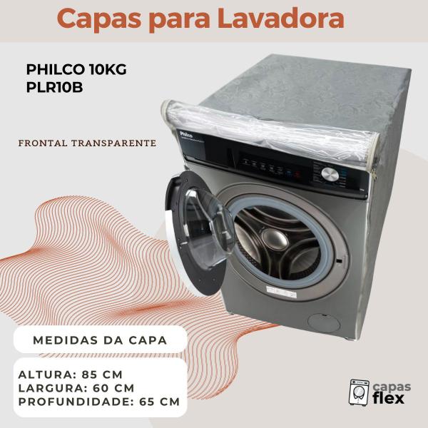 Imagem de CAPA PARA LAVADORA FRONTAL PHILCO  10kg PLR10B TRANSPARENTE FLEX