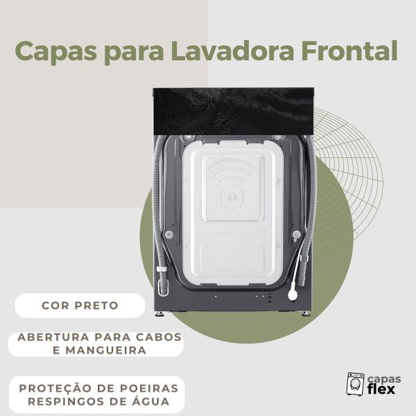 Capa para lavadora midea 11kg healthguard transparente flex - Capas Flex Imagem de Capa para lavadora midea 11kg healthguard transparente flex