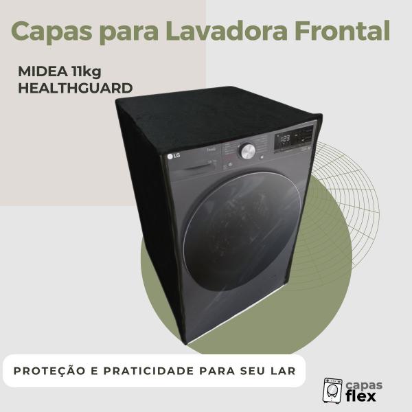 Capa para lavadora midea 11kg healthguard transparente flex - Capas Flex Imagem de Capa para lavadora midea 11kg healthguard transparente flex