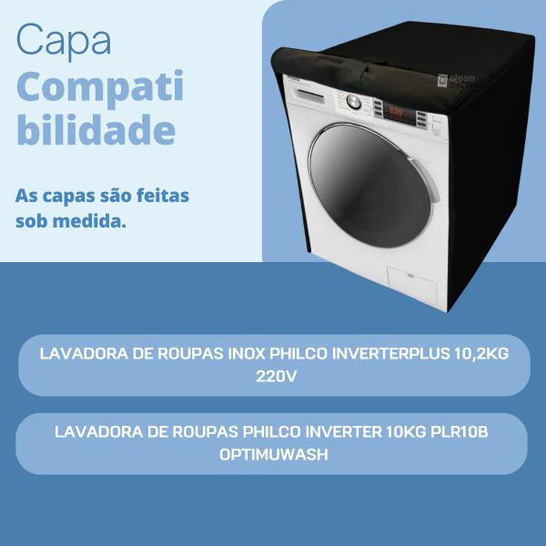 Imagem de CAPA PARA LAVADORA PHILCO  10kg Plr10b IMPERMEÁVEL