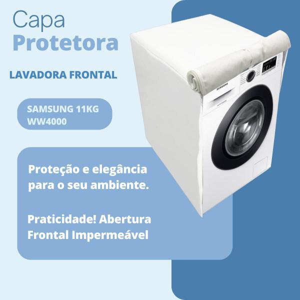 Imagem de Capa para lavadora samsung 11kg ww4000 impermeável