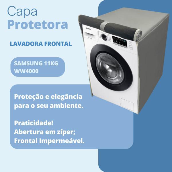 Imagem de Capa para lavadora samsung 11kg ww4000 impermeável