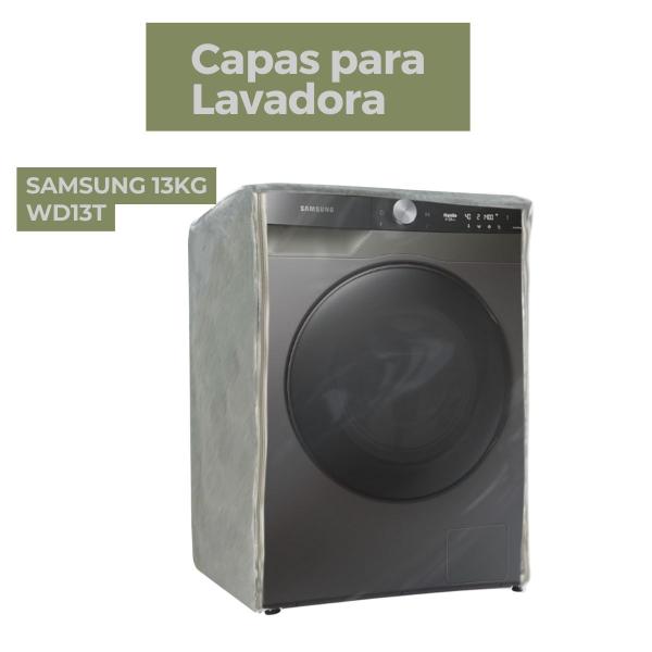 Capa para lavadora samsung 13kg wd13t transparente flex - Capas Flex Imagem de Capa para lavadora samsung 13kg wd13t transparente flex