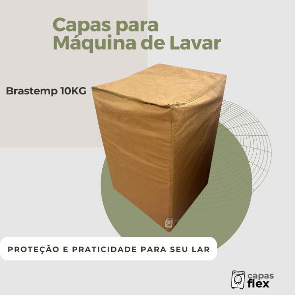 Imagem de Capa para máquina de lavar brastemp 10kg impermeável flex