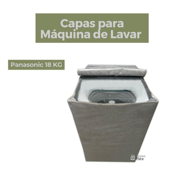 Imagem de Capa para máquina de lavar panasonic 18kg impermeável flex