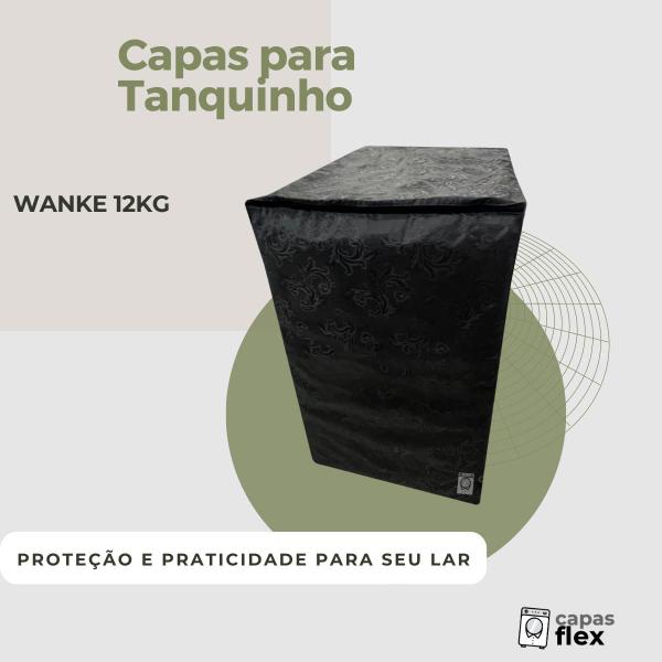 Imagem de Capa para máquina de lavar roupas semiautomática wanke 12kg impermeável flex