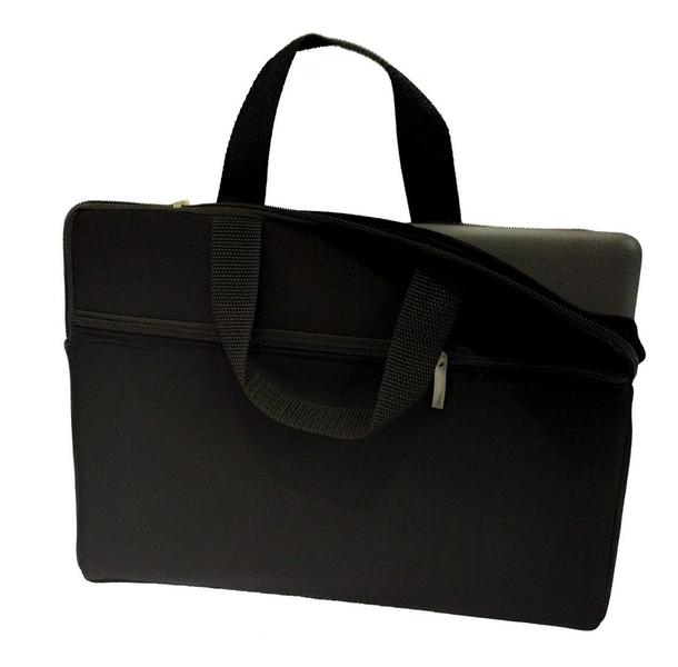 Imagem de Capa Para Notebook Neoprene 15.6 Polegadas Com Alça de Mão e Bolso Externo Preto