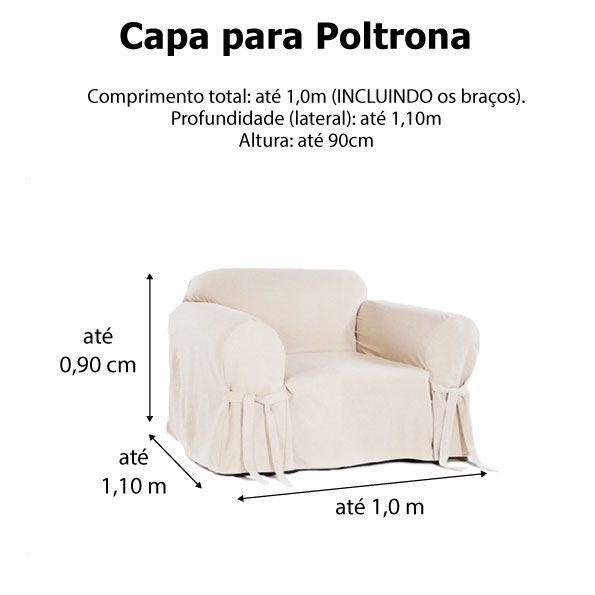 Imagem de Capa Para Poltrona Sofá 1 Lugar Em Brim Peletizado 100% Algodão Sala Confortável Resistente Macio Mais Vendidos