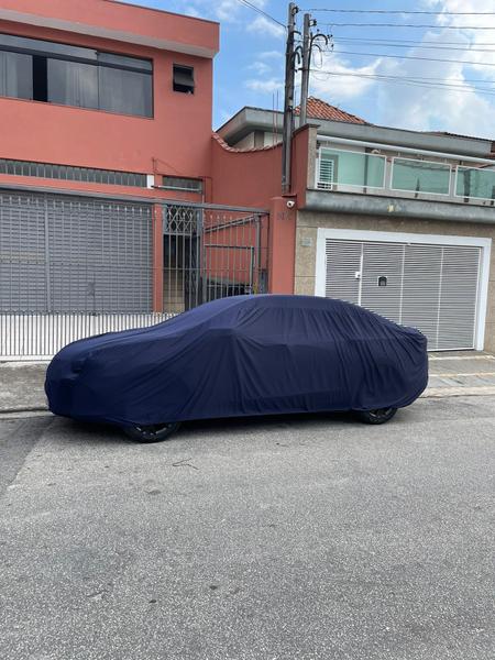 Imagem de Capa para proteção fiesta sedan lycra azul anti-risco +brind