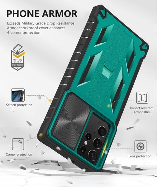 Imagem de Capa para Samsung Galaxy S22 Ultra Rugged Armor com suporte