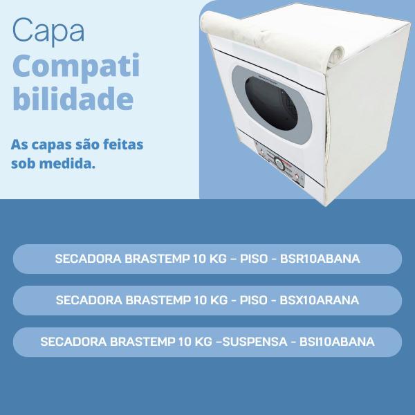 Imagem de Capa para secadora brastemp 10kg active suspensa impermeável