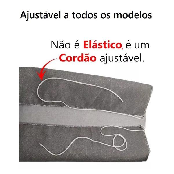 Imagem de Capa Para Tábua De Passar Roupa Ajustável Forro Térmico Com Espuma Tecido Metalizado