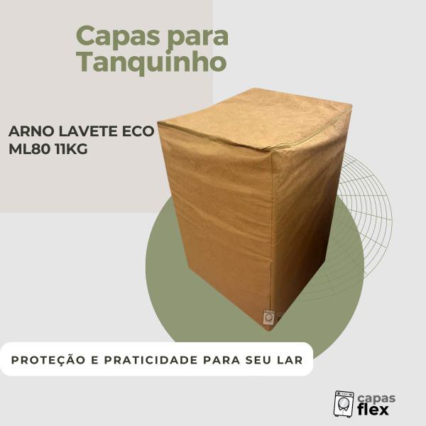 Imagem de Capa para tanquinho arno lavete eco ml80 11kg  impermeável flex