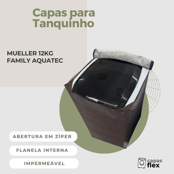 Imagem de Capa para tanquinho mueller 12kg family aquatec impermeável flex 