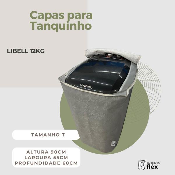 Imagem de Capa para tanquinho semi automática libell 12kg impermeável flex