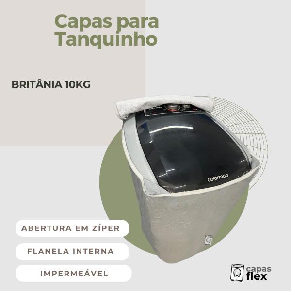 Imagem de Capa para tanquinho semi automático britânica 10kg blrs10b impermeável flex