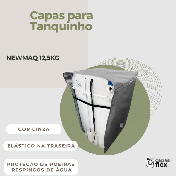 Imagem de Capa para tanquinho semi automático newmaq 12,5kg impermeável flex