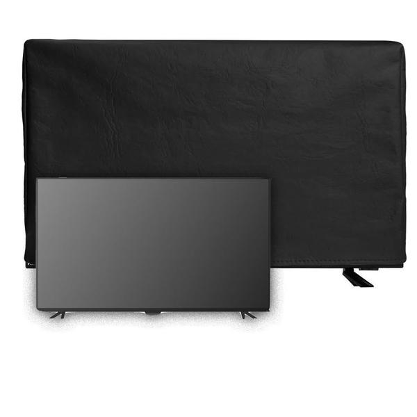 Imagem de Capa para Tv Lcd ou Led Smart 42 ou 43 Polegadas Preta Impermeável Flanelado