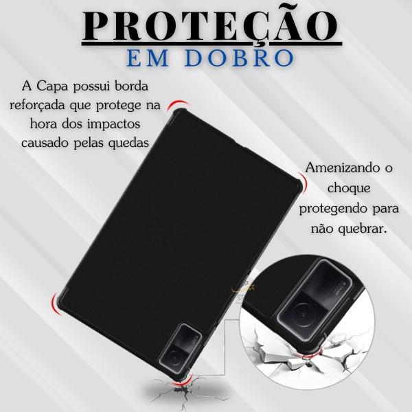 Imagem de Capa + Película + Caneta p/ Redmi Pad 10.6 - Preto