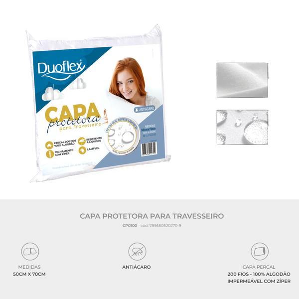 Capa Percal 200 Fios 100% Algodão - Duoflex Imagem de Capa Percal 200 Fios 100% Algodão