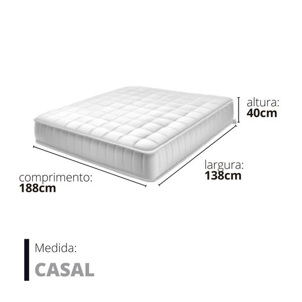 Imagem de Capa Pillow Top Macio - Tamanho Casal