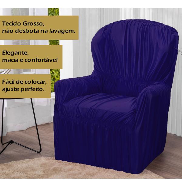 Imagem de Capa Poltrona do Papai 1 Lugar Malha Gel Elasticada Protetor Royal- Shop Casa Nobre