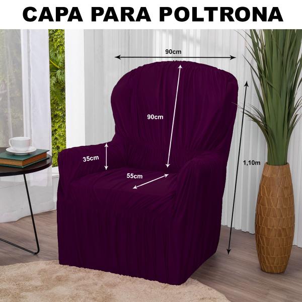 Imagem de Capa Poltrona do Papai 1 Lugar Malha Gel Elasticada Protetor Vinho - Shop Casa Nobre